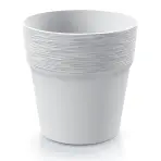 Virágcserép Furu Round- Fehér