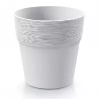 Virágcserép Furu Round- Fehér