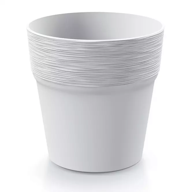 Virágcserép Furu Round- Fehér