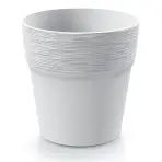Virágcserép Furu Round - Fehér
