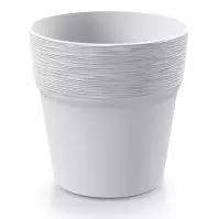 Virágcserép Furu Round - Fehér