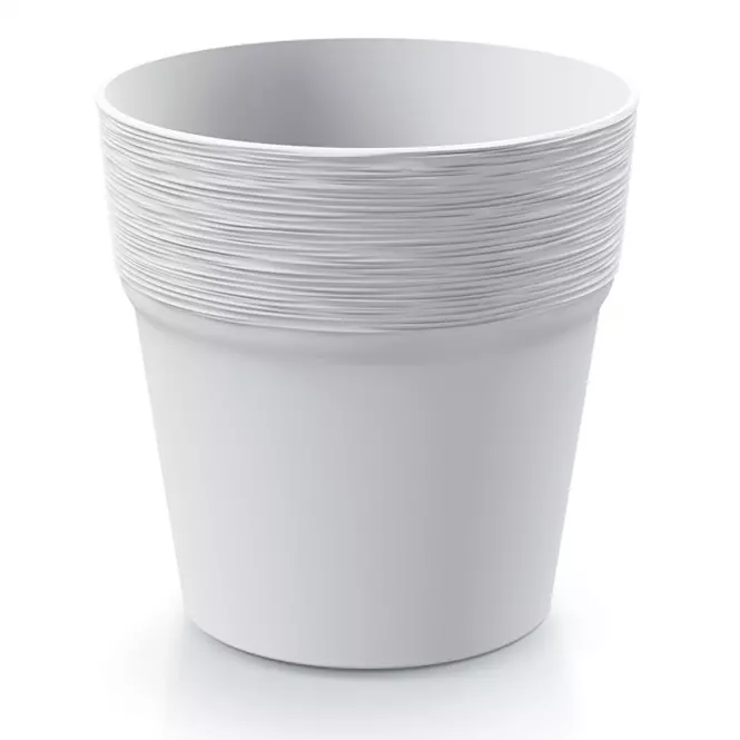 Virágcserép Furu Round - Fehér