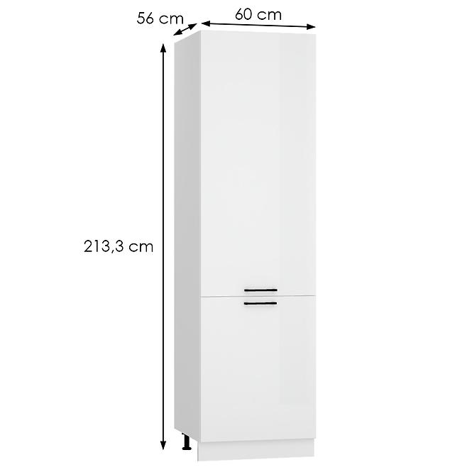 Konyhaszekrény Oscar D60lo 2133 Pl 2fr fehér fényes/fehér