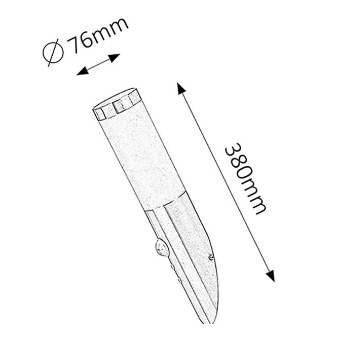 Fali Kertilámpa Inox 8266 K1