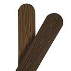 Kerítésléc WPC 150x7x1 sötétbarna