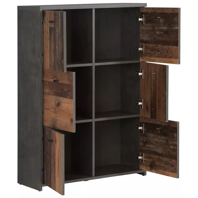 Komód Best Chest Old Wood Vin/Konkrét,5