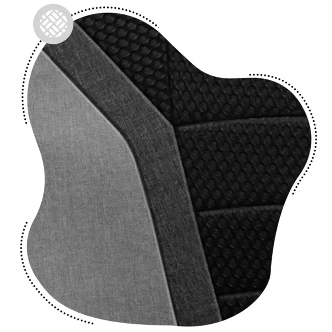 Irodai szék Huzaro 1.0 Grey Mesh,9