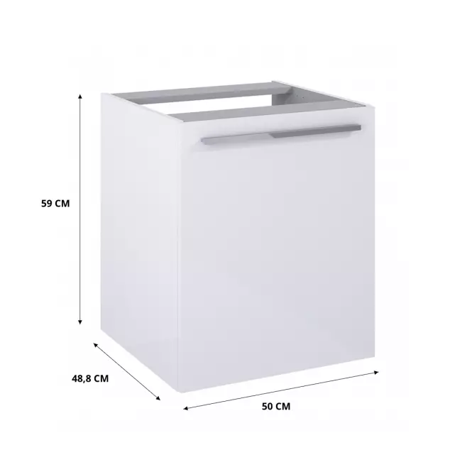 Komód Royal 50 1S fehér kosárral