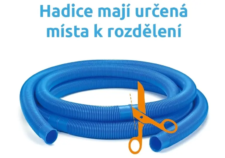Tömlő hossza 6/4 db 1 m kék,5