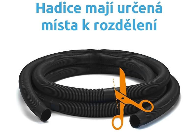 Tömlő hossza 5/4 darab 1 m fekete