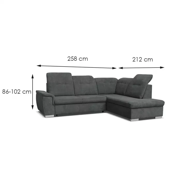 Sarokgarnitúra Szett  Nero P Alfa 16