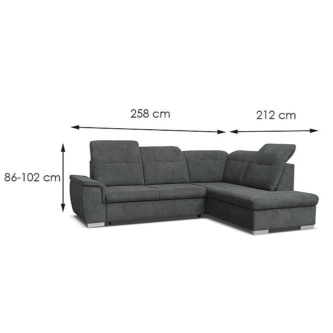 Sarokgarnitúra Szett  Nero P Alfa 16