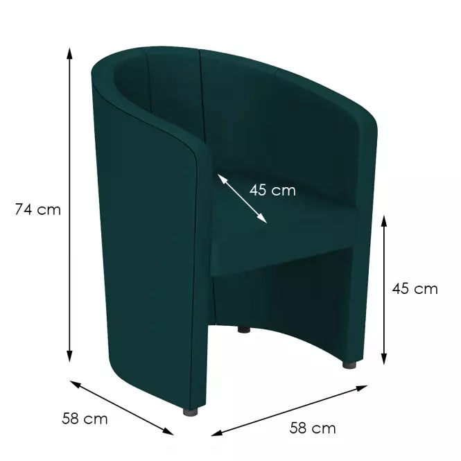 Fotel Kora Monolith 37,5