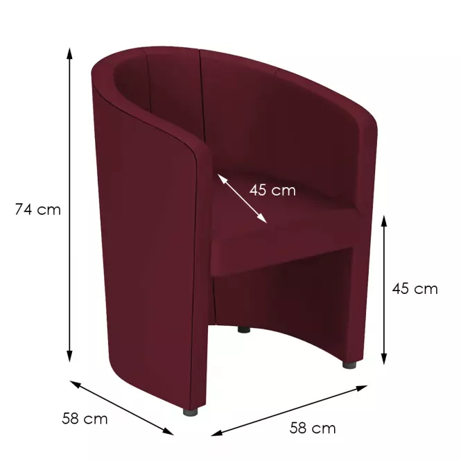 Fotel Kora Monolith 59,5