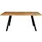 Asztal fa Ontario 180x100x77 tölgy / fekete,5