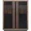 Vitrin Achacy 161,8x133  tölgy nemes / fekete fényes,4