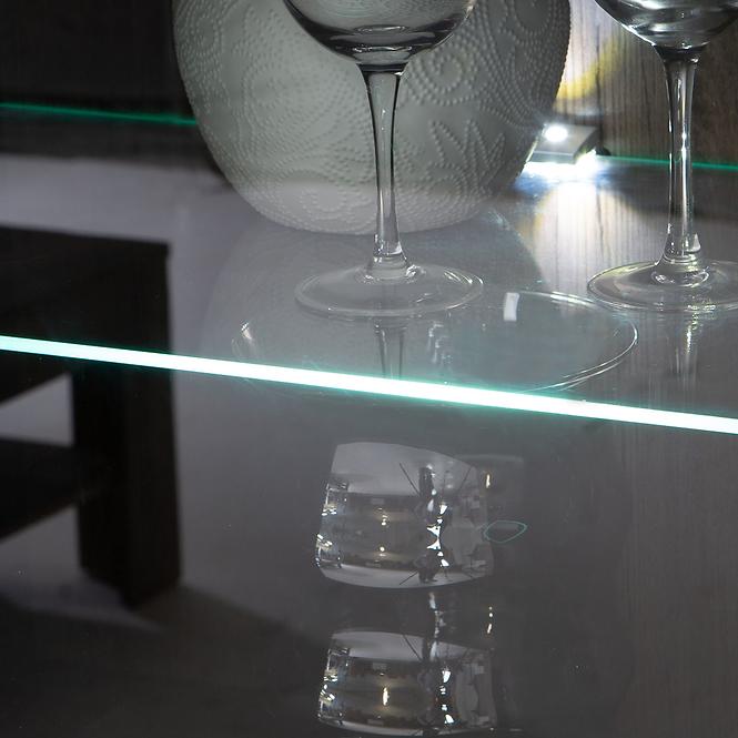 Vitrin Achacy 197x73,3  tölgy nemes / fekete fényes,13