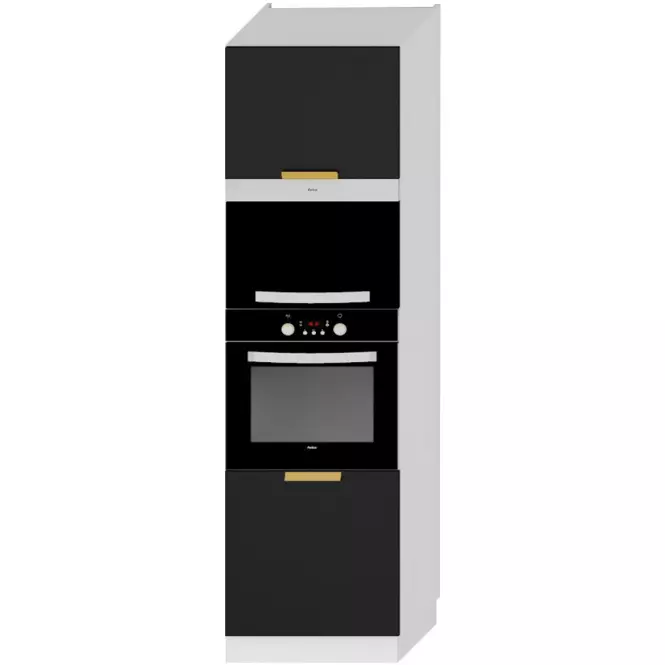 Konyhaszekrény Denis d60pk mv 2133 pl fekete mat/fehér