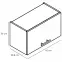 Konyhaszekrény Denis w60okgr tölgy london/fehér,4