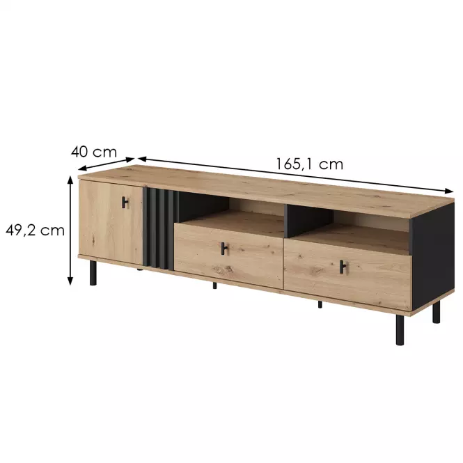MADIS RTV 165 B Tölgy Artisan/Antracit