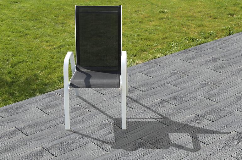 Kerti deszka Antic 75x25x4cm antracit