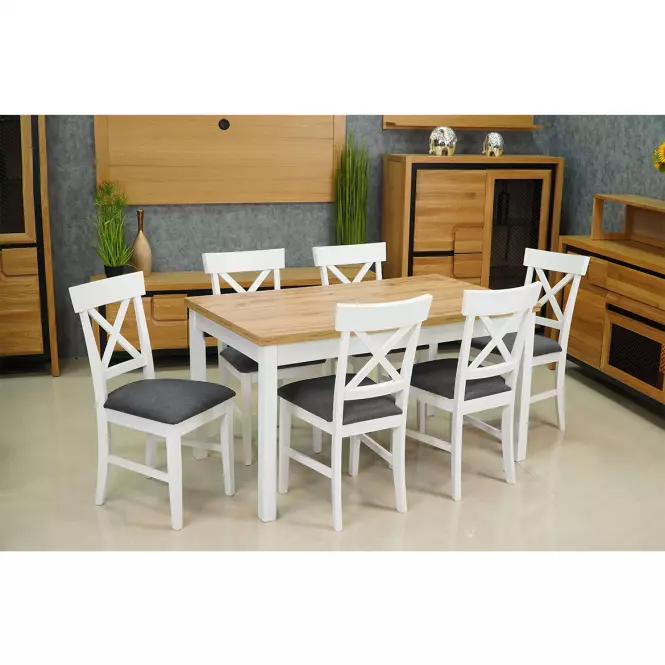 Asztal ST-26 140X80+40 fehér,3