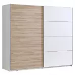 Szekrény Java 200 tölgy bianco/fehér