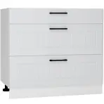 Konyhaszekrény Irma D90pc S/3 Világosszürke mat