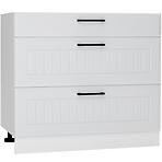 Konyhaszekrény Irma D90pc S/3 Világosszürke mat
