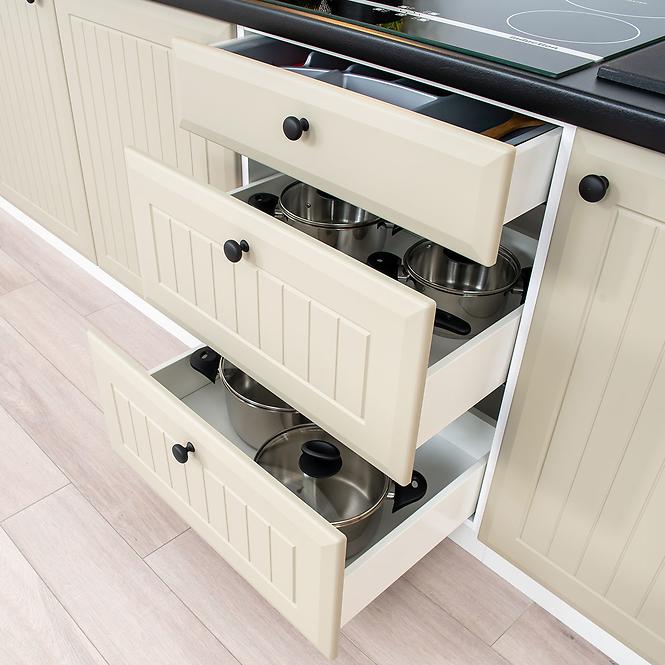 Konyhaszekrény Irma W60/68 Slim Pl Z Paraelszivo Ezüst C