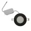 Kör alakú LED panel 3W 4200K kerek fekete,3