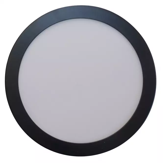 LED gyűrűs panel 6W 4200K kerek fekete,3