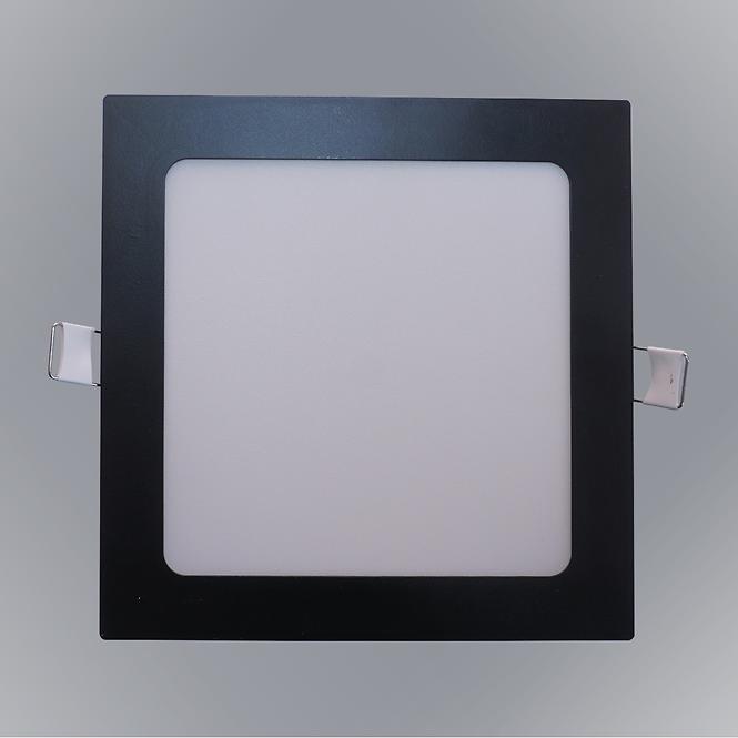 LED panel SQUARE 12W 4200K fekete négyzet