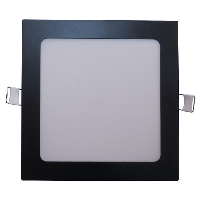 LED panel SQUARE 12W 4200K fekete négyzet
