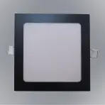 LED panel SQUARE 18W 4200K fekete négyzet