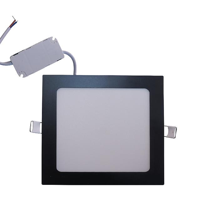 LED panel SQUARE 6W 4200K fekete négyzet