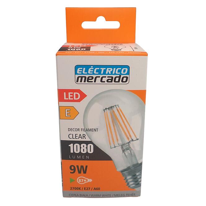 IZZÓ FL A60 9W/1100LM E27 230V 2700K CLEAR,3