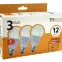 IZZÓ BC TR 12W A60 E27 2700K 3PACK,3
