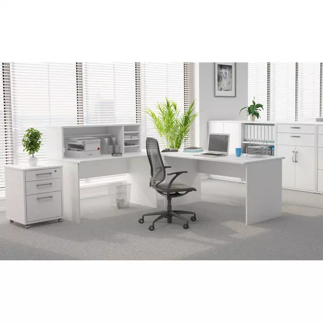 Sarokasztal csatlakozó Torino 80x80x75 fehér 642666