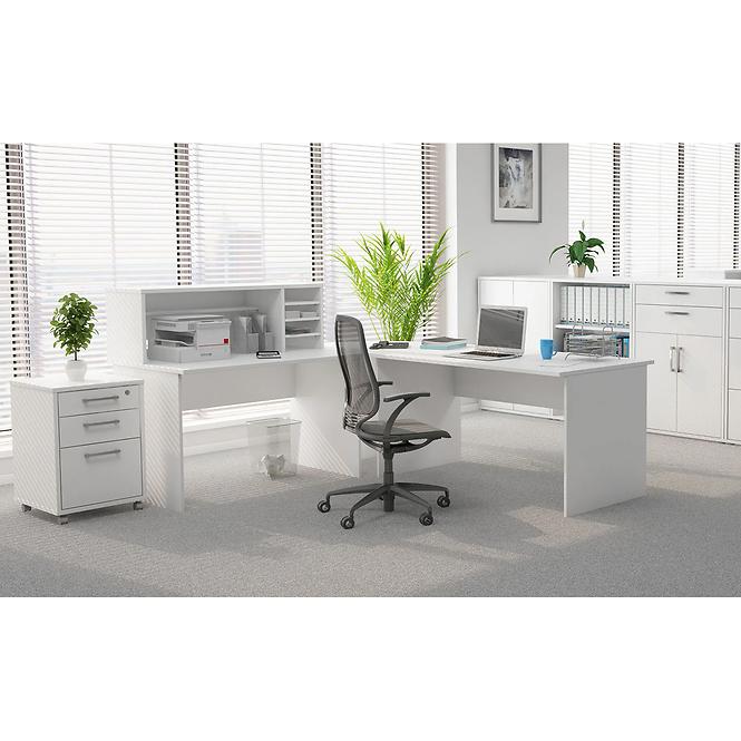 Sarokasztal csatlakozó Torino 80x80x75 fehér 642666
