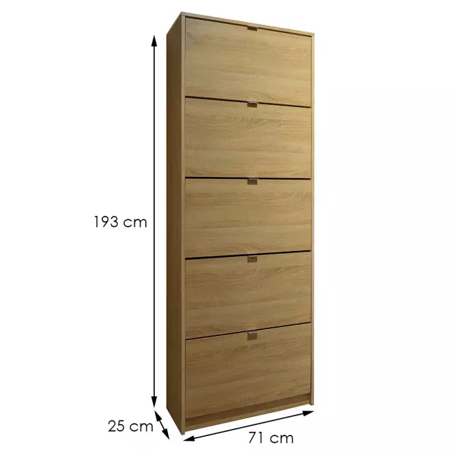 Cipősszekrény Casper 5 71X25X193 601008,2