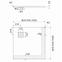 Zuhanytálca Kalait White Stone 80x80x3,5 3.3100/B/ST-M2,2