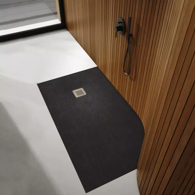 Zuhanytálca Kalait Black Stone 80x80x3,5 3.3100/C/ST-M2