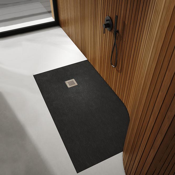 Zuhanytálca Kalait Black Stone 80x80x3,5 3.3100/C/ST-M2