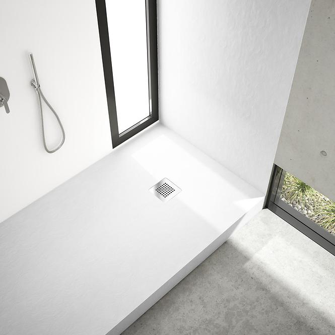 Zuhanytálca New Horizons White Stone 80x80x12 3.3300/B/ST-M2