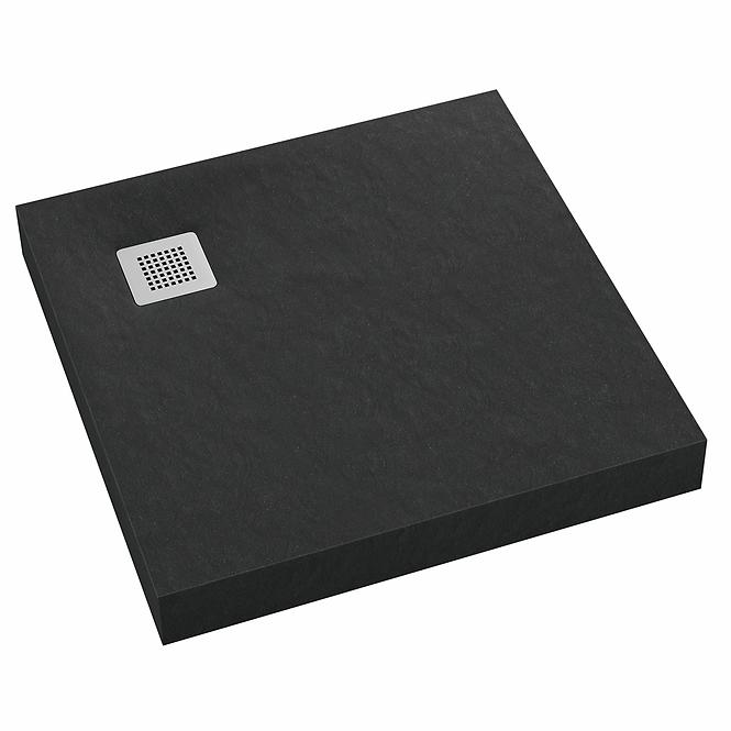 Zuhanytálca New Horizons Black Stone 90x90x12 3.3301/C/ST-M2