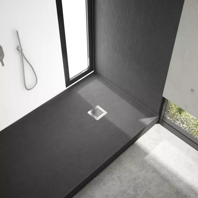 Zuhanytálca New Horizons Black Stone 80x90x12 3.3355/C/ST-M2