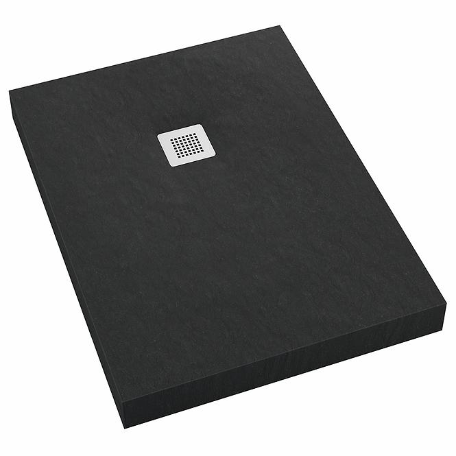 Zuhanytálca New Horizons Black Stone 90x100x12 3.3315/C/ST-M2