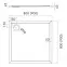 Zuhanytálca Caspar New Cement Stone 80x80x4,5 3.2330/CT/ST,2