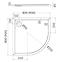 Zuhanytálca Caspar New Cement Stone 80x80x4,5 R55 3.2333/CT/ST,2